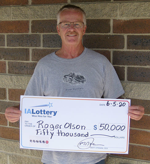 Roger Olson 50k Powerball Prize